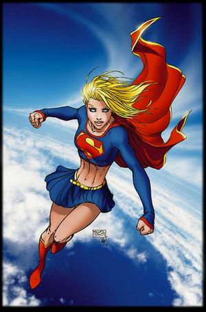 Супердевушка, Кара Зор-Эл, обложка к Superman/Batman # 13, художник Майкл Тернер